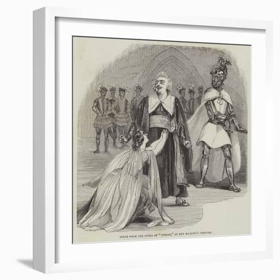 Scene Form the Opera of Otello, at Her Majesty's Theatre-null-Framed Giclee Print