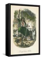 Scene from a Christmas Carol by Charles Dickens, 1843-John Leech-Framed Stretched Canvas