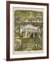 Scene from a Danish County Fair, "Fra Dyrehavsbakken", from a Broadsheet Published by Michaelsen…-Hans Christian Ley-Framed Giclee Print