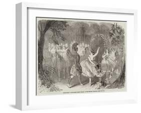Scene from A Midsummer Night's Dream, at the Princess' Theatre-null-Framed Giclee Print