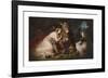 Scene from A Midsummer Night's Dream, Titania and Bottom-Edwin Landseer-Framed Premium Giclee Print