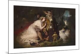 Scene from A Midsummer Night's Dream, Titania and Bottom-Edwin Landseer-Mounted Premium Giclee Print