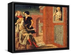 Scene from a Novella, c.1475-Liberale da Verona-Framed Stretched Canvas