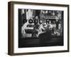 Scene from a Small Town Pool Hall, with People Just Hanging Out and Relaxing-Loomis Dean-Framed Photographic Print