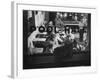 Scene from a Small Town Pool Hall, with People Just Hanging Out and Relaxing-Loomis Dean-Framed Photographic Print