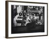 Scene from a Small Town Pool Hall, with People Just Hanging Out and Relaxing-Loomis Dean-Framed Photographic Print