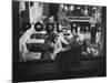 Scene from a Small Town Pool Hall, with People Just Hanging Out and Relaxing-Loomis Dean-Mounted Photographic Print
