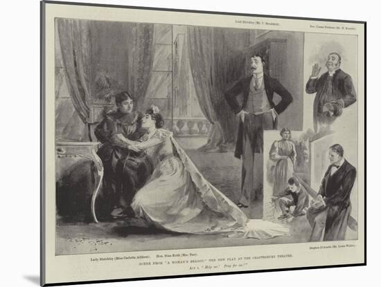 Scene from A Woman's Reason, the New Play at the Shaftesbury Theatre-null-Mounted Giclee Print