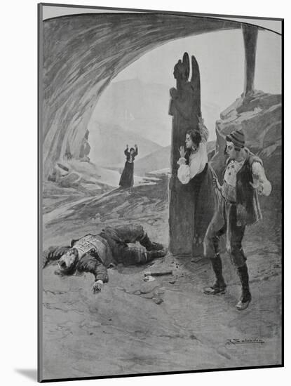 Scene from Act II of Daughter of Jorio-Gabriele D'Annunzio-Mounted Giclee Print