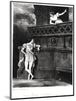 Scene from Act III of "Romeo and Juliet" by William Shakespeare-Achille Deveria-Mounted Giclee Print