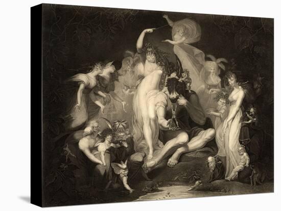 Scene from Act IV, Scene I of a Midsummer Nights Dream by William Shakespeare (1564-1616)…-Henry Fuseli-Stretched Canvas