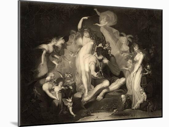 Scene from Act IV, Scene I of a Midsummer Nights Dream by William Shakespeare (1564-1616)…-Henry Fuseli-Mounted Giclee Print