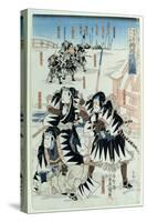 Scene from Act Xi of 'Chiushingura Or, the Loyal League: a Japanese Romance', by Monzayemon…-Utagawa Kunisada-Stretched Canvas