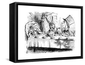 Scene from Alice's Adventures in Wonderland by Lewis Carroll, 1865-John Tenniel-Framed Stretched Canvas