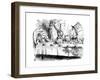 Scene from Alice's Adventures in Wonderland by Lewis Carroll, 1865-John Tenniel-Framed Giclee Print