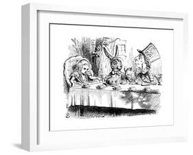 Scene from Alice's Adventures in Wonderland by Lewis Carroll, 1865-John Tenniel-Framed Giclee Print