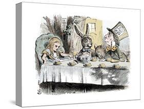 Scene from Alice's Adventures in Wonderland by Lewis Carroll, 1865-John Tenniel-Stretched Canvas