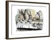 Scene from Alice's Adventures in Wonderland by Lewis Carroll, 1865-John Tenniel-Framed Giclee Print