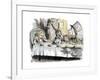 Scene from Alice's Adventures in Wonderland by Lewis Carroll, 1865-John Tenniel-Framed Giclee Print