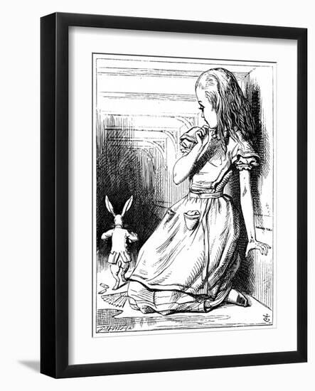 Scene from Alice's Adventures in Wonderland by Lewis Carroll, 1865-John Tenniel-Framed Giclee Print