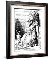 Scene from Alice's Adventures in Wonderland by Lewis Carroll, 1865-John Tenniel-Framed Giclee Print