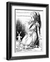 Scene from Alice's Adventures in Wonderland by Lewis Carroll, 1865-John Tenniel-Framed Giclee Print