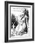 Scene from Alice's Adventures in Wonderland by Lewis Carroll, 1865-John Tenniel-Framed Giclee Print