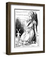 Scene from Alice's Adventures in Wonderland by Lewis Carroll, 1865-John Tenniel-Framed Premium Giclee Print