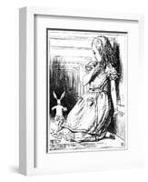 Scene from Alice's Adventures in Wonderland by Lewis Carroll, 1865-John Tenniel-Framed Premium Giclee Print