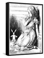 Scene from Alice's Adventures in Wonderland by Lewis Carroll, 1865-John Tenniel-Framed Stretched Canvas