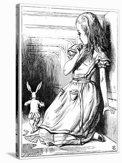 Scene from Alice's Adventures in Wonderland by Lewis Carroll, 1865-John Tenniel-Stretched Canvas