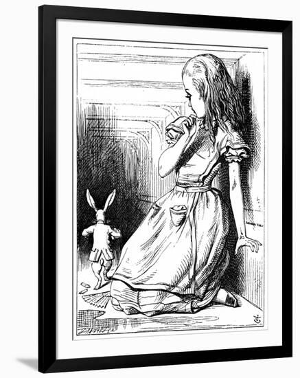 Scene from Alice's Adventures in Wonderland by Lewis Carroll, 1865-John Tenniel-Framed Giclee Print