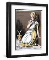 Scene from Alice's Adventures in Wonderland by Lewis Carroll, 1865-John Tenniel-Framed Premium Giclee Print