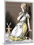 Scene from Alice's Adventures in Wonderland by Lewis Carroll, 1865-John Tenniel-Mounted Giclee Print