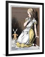 Scene from Alice's Adventures in Wonderland by Lewis Carroll, 1865-John Tenniel-Framed Giclee Print