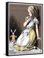 Scene from Alice's Adventures in Wonderland by Lewis Carroll, 1865-John Tenniel-Framed Stretched Canvas