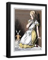 Scene from Alice's Adventures in Wonderland by Lewis Carroll, 1865-John Tenniel-Framed Giclee Print