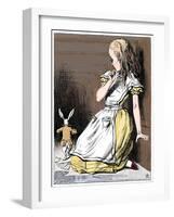 Scene from Alice's Adventures in Wonderland by Lewis Carroll, 1865-John Tenniel-Framed Giclee Print