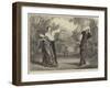 Scene from Alive or Dead, at the St George's Theatre-David Henry Friston-Framed Giclee Print