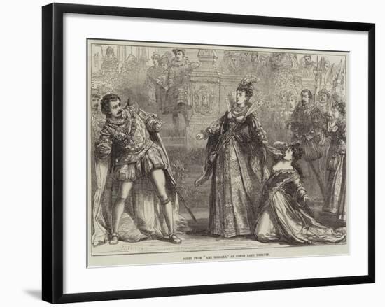 Scene from Amy Robsart, at Drury Lane Theatre-David Henry Friston-Framed Giclee Print