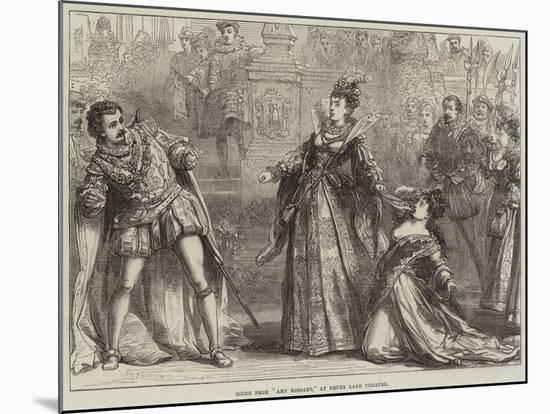 Scene from Amy Robsart, at Drury Lane Theatre-David Henry Friston-Mounted Giclee Print