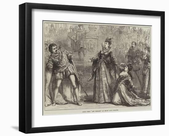 Scene from Amy Robsart, at Drury Lane Theatre-David Henry Friston-Framed Giclee Print
