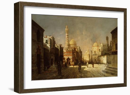 Scene from an Arab Street-August Siegen-Framed Giclee Print