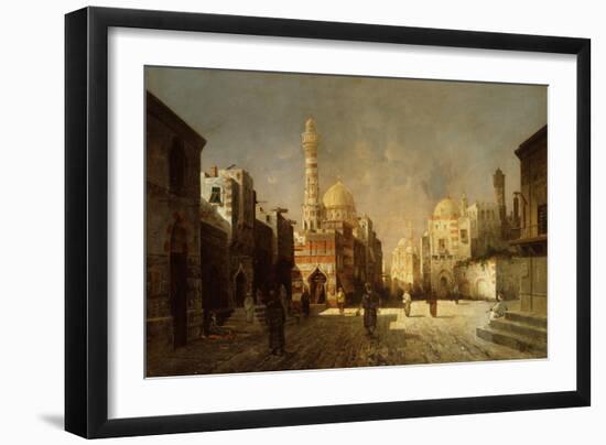 Scene from an Arab Street-August Siegen-Framed Giclee Print