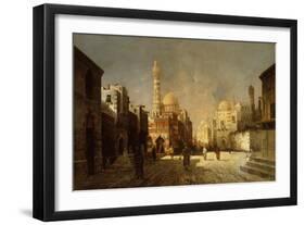 Scene from an Arab Street-August Siegen-Framed Giclee Print