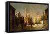 Scene from an Arab Street-August Siegen-Framed Stretched Canvas