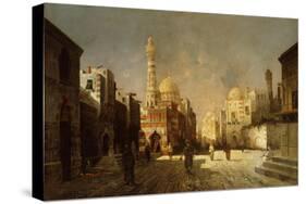 Scene from an Arab Street-August Siegen-Stretched Canvas