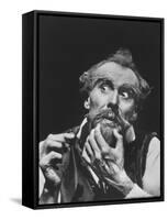 Scene from an Off Broadway Production of "Man of La Mancha"-Henry Groskinsky-Framed Stretched Canvas