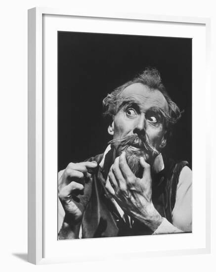 Scene from an Off Broadway Production of "Man of La Mancha"-Henry Groskinsky-Framed Premium Photographic Print