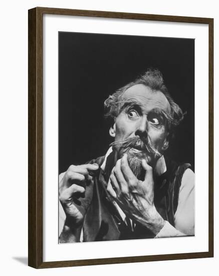 Scene from an Off Broadway Production of "Man of La Mancha"-Henry Groskinsky-Framed Premium Photographic Print